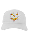 Scary Glow Evil Jack O Lantern Pumpkin Adult Baseball Cap Hat-Baseball Cap-TooLoud-White-One Size-Davson Sales