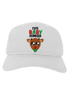 Cute Baby Reindeer Matching Deer Adult Baseball Cap Hat-Baseball Cap-TooLoud-White-One Size-Davson Sales