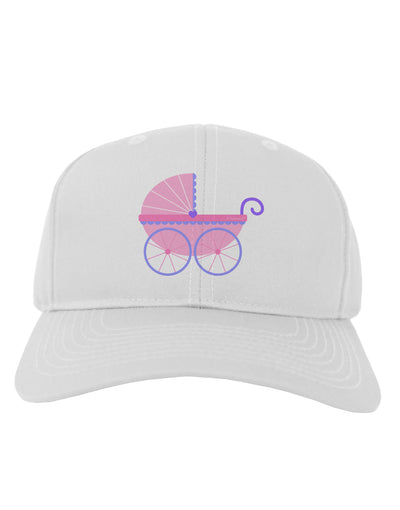 Baby Girl Carriage Adult Baseball Cap Hat-Baseball Cap-TooLoud-White-One Size-Davson Sales