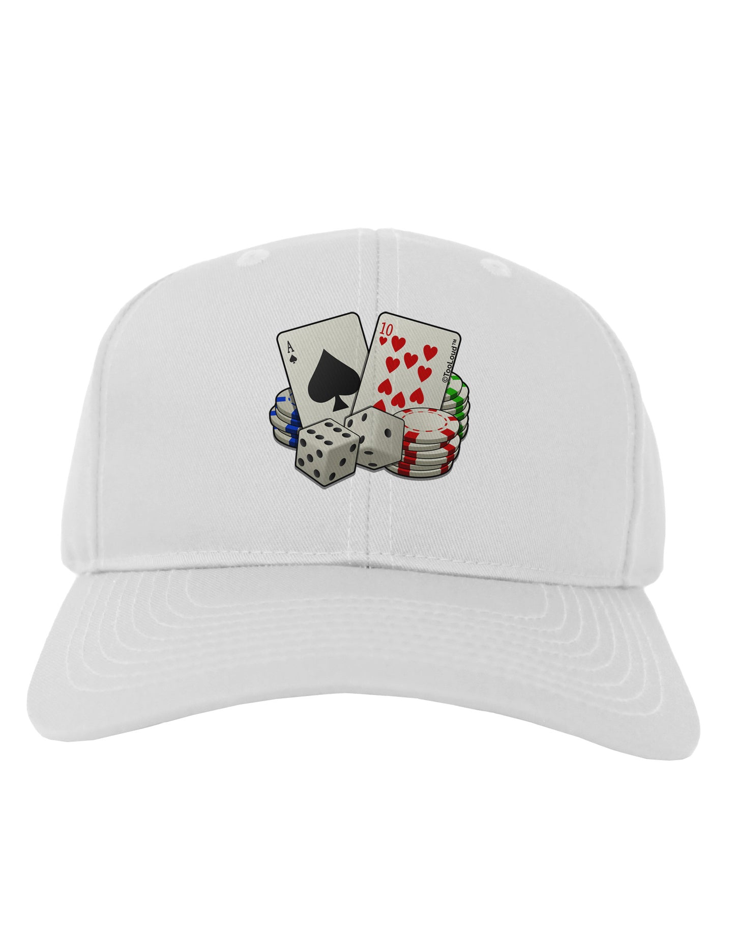 Gambling Weapons Adult Baseball Cap Hat-Baseball Cap-TooLoud-White-One Size-Davson Sales