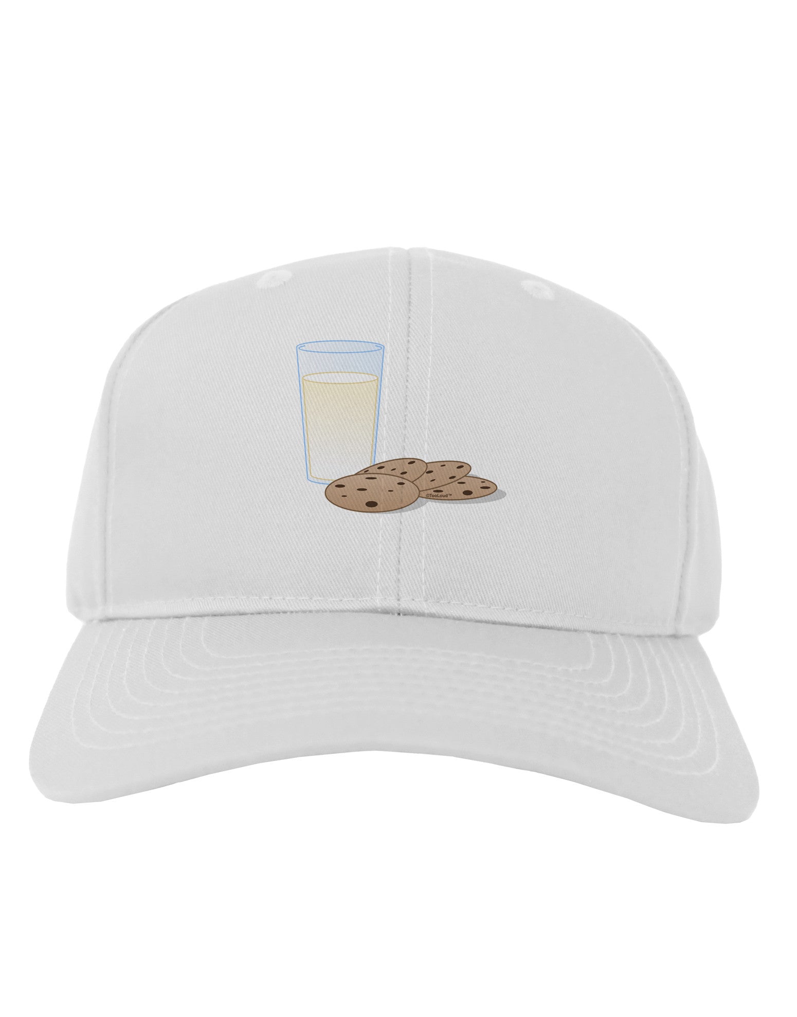 Milk and Cookies Design Adult Baseball Cap Hat-Baseball Cap-TooLoud-White-One Size-Davson Sales