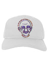 TooLoud No one can hurt me without my permission Ghandi Adult Baseball Cap Hat-Baseball Cap-TooLoud-White-One-Size-Fits-Most-Davson Sales