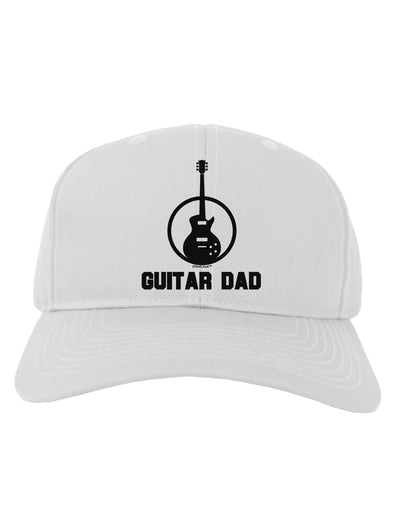 Guitar Dad Adult Baseball Cap Hat by TooLoud-Baseball Cap-TooLoud-White-One Size-Davson Sales