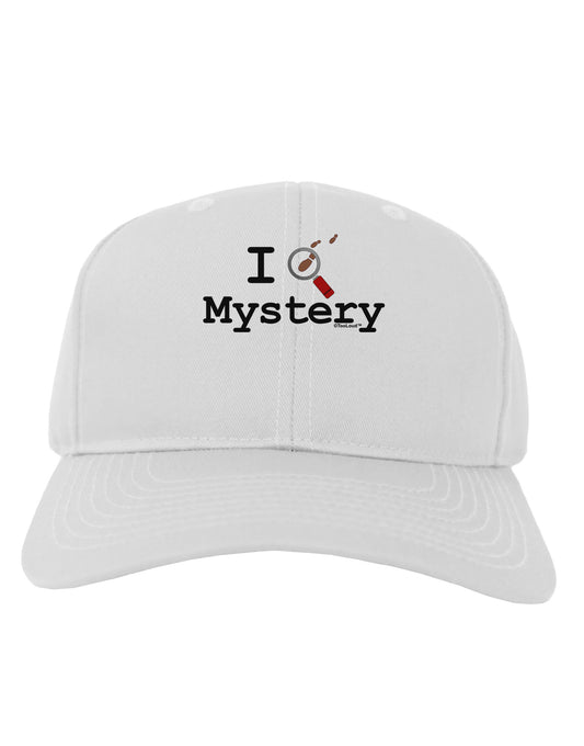 I Love Mystery Adult Baseball Cap Hat-Baseball Cap-TooLoud-White-One Size-Davson Sales