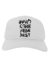 Hardcore Feminist Adult Baseball Cap Hat-Baseball Cap-TooLoud-White-One Size-Davson Sales