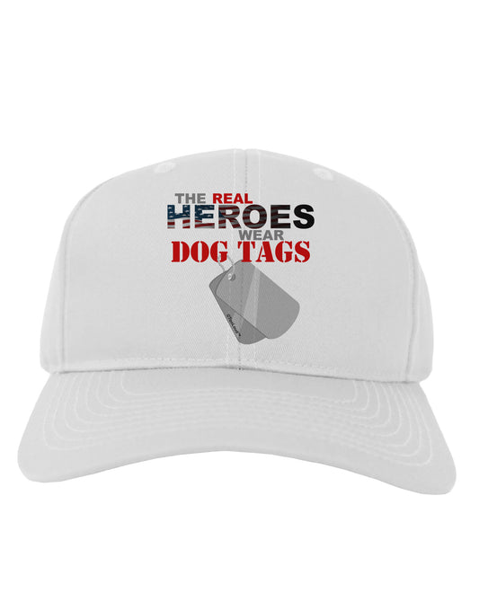 Heroes Dog Tags Adult Baseball Cap Hat-Baseball Cap-TooLoud-White-One Size-Davson Sales