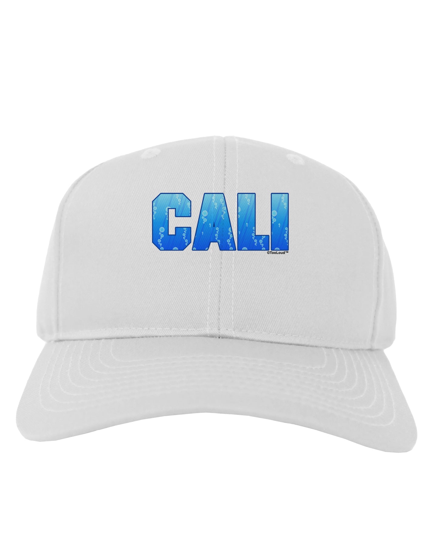 Cali Ocean Bubbles Adult Baseball Cap Hat by TooLoud-Baseball Cap-TooLoud-White-One Size-Davson Sales