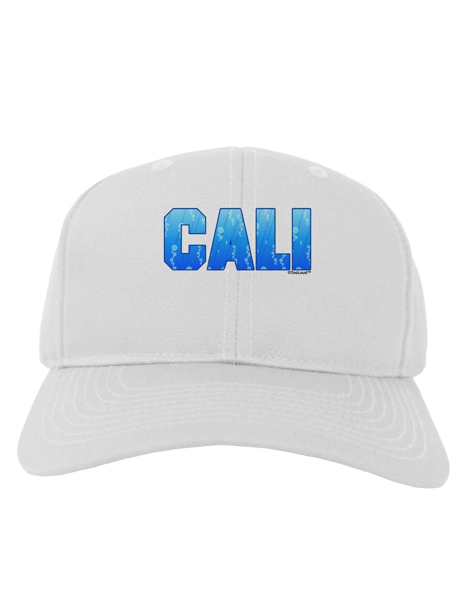Cali Ocean Bubbles Adult Baseball Cap Hat by TooLoud-Baseball Cap-TooLoud-White-One Size-Davson Sales