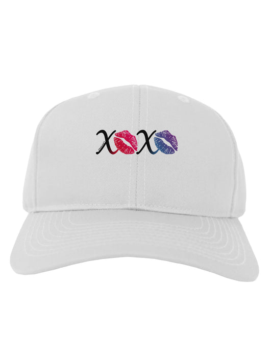 TooLoud XOXO Kisses Adult Baseball Cap Hat-Baseball Cap-TooLoud-White-One Size-Davson Sales