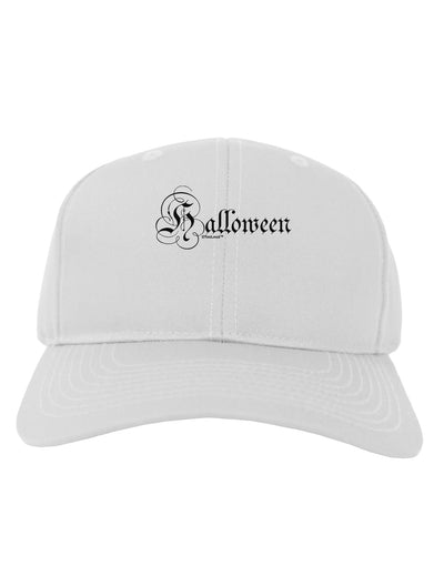 Halloween Script Text Adult Baseball Cap Hat-Baseball Cap-TooLoud-White-One Size-Davson Sales