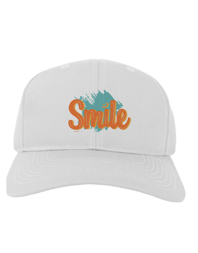 Smile Adult Baseball Cap Hat-Baseball Cap-TooLoud-White-One-Size-Fits-Most-Davson Sales