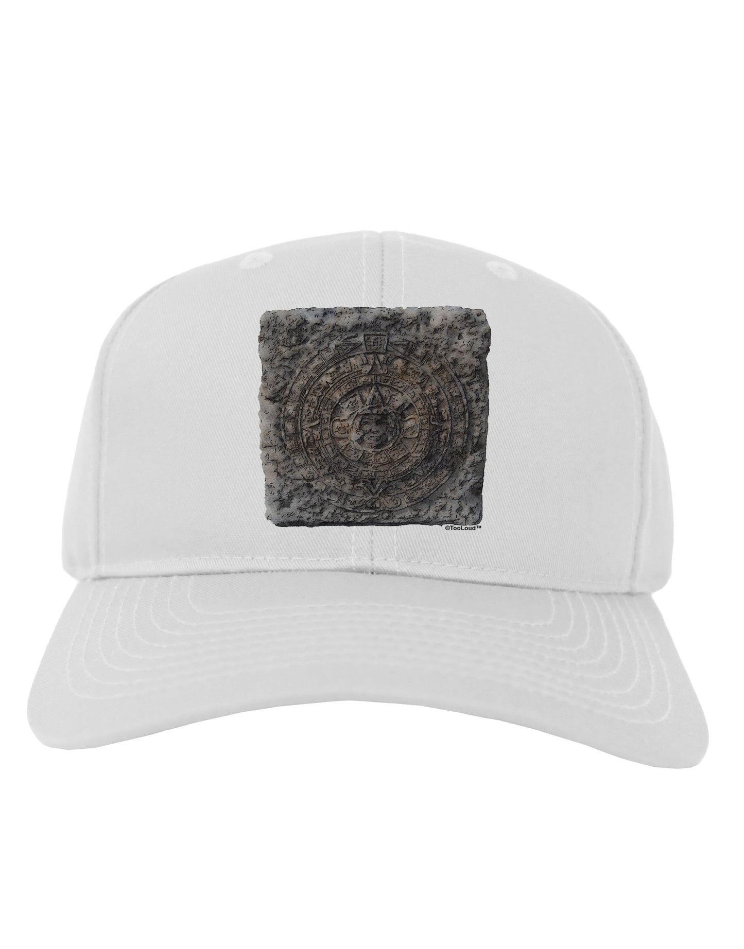 Stone Carving Watercolor Adult Baseball Cap Hat-Baseball Cap-TooLoud-White-One Size-Davson Sales