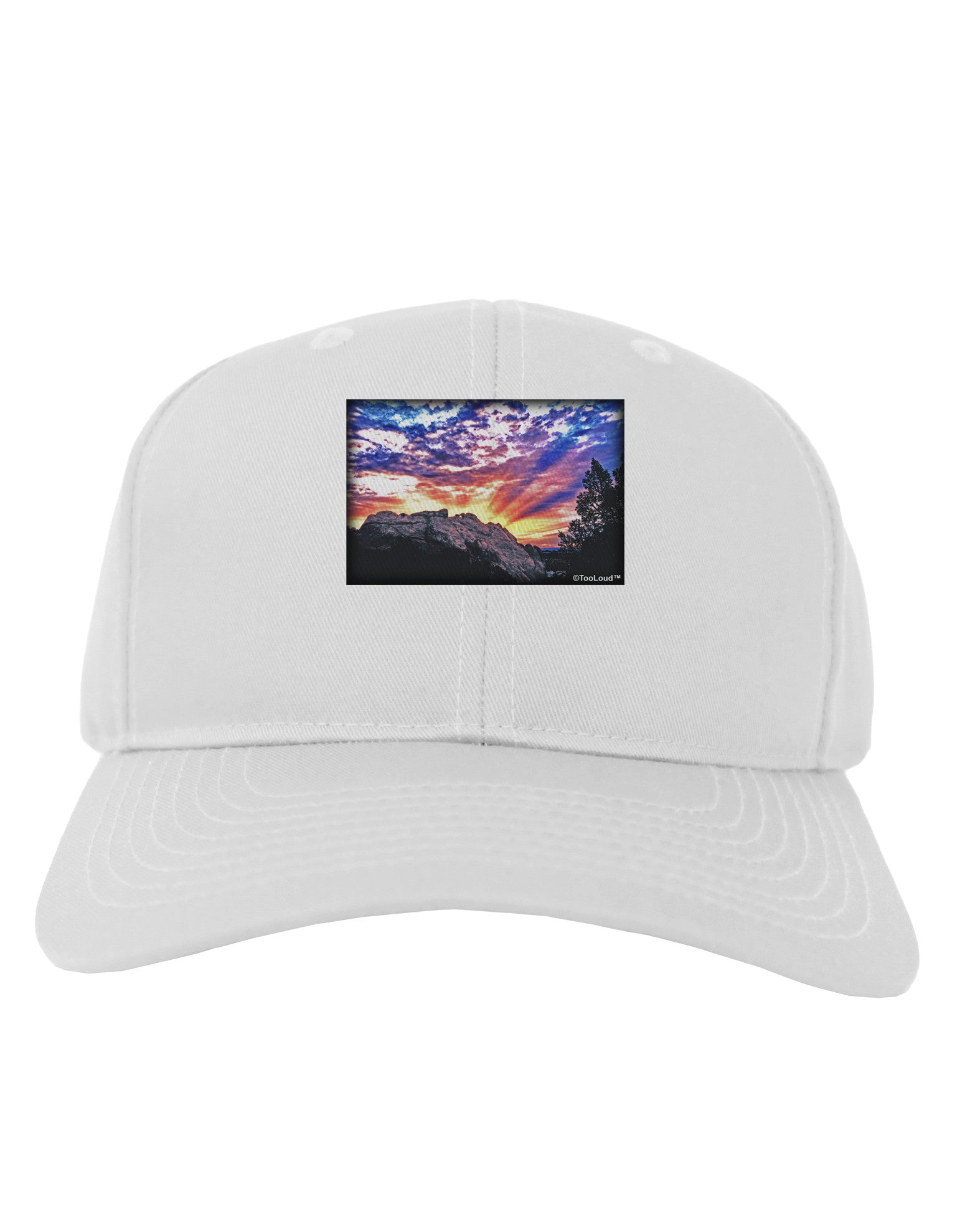 Colorado Rainbow Sunset Adult Baseball Cap Hat-Baseball Cap-TooLoud-White-One Size-Davson Sales