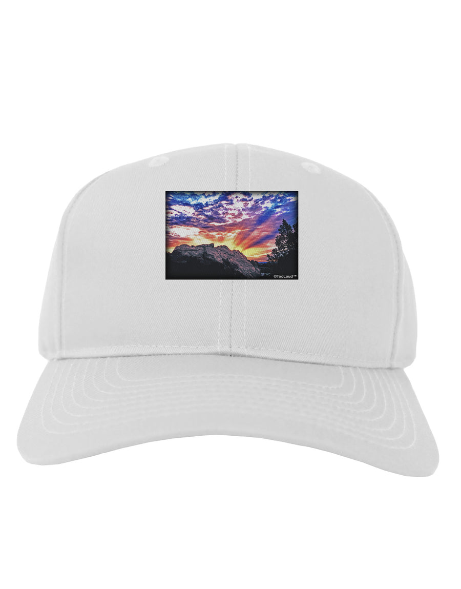 Colorado Rainbow Sunset Adult Baseball Cap Hat-Baseball Cap-TooLoud-White-One Size-Davson Sales