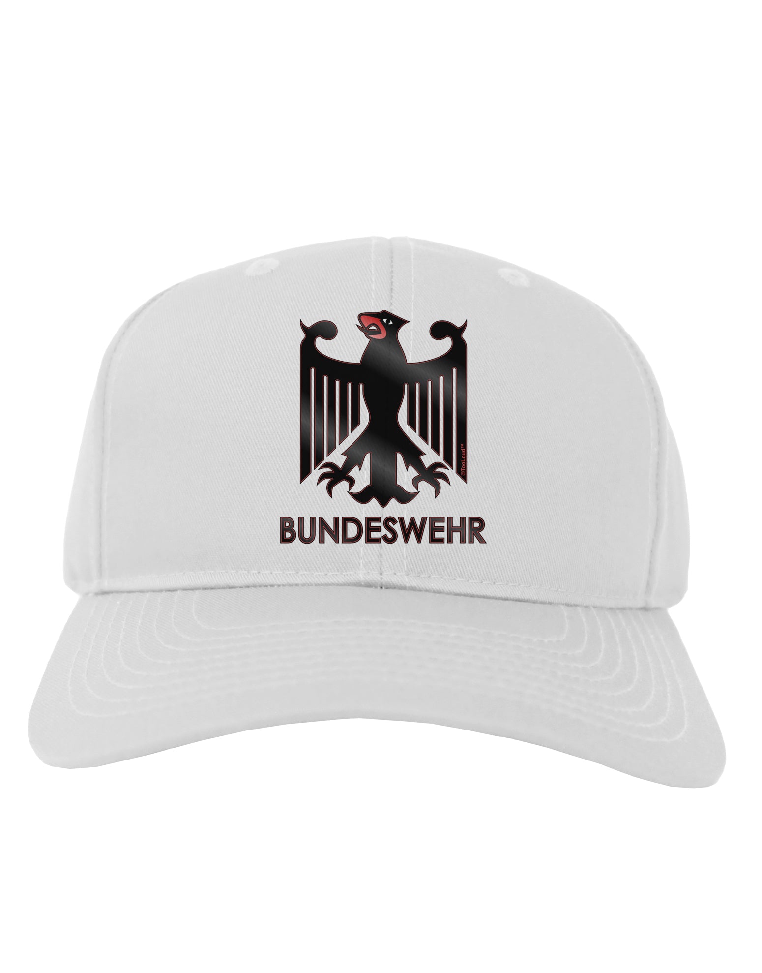 Bundeswehr Logo with Text Adult Baseball Cap Hat-Baseball Cap-TooLoud-White-One Size-Davson Sales