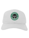 Happy Hanukkah Latte Logo Adult Baseball Cap Hat-Baseball Cap-TooLoud-White-One Size-Davson Sales