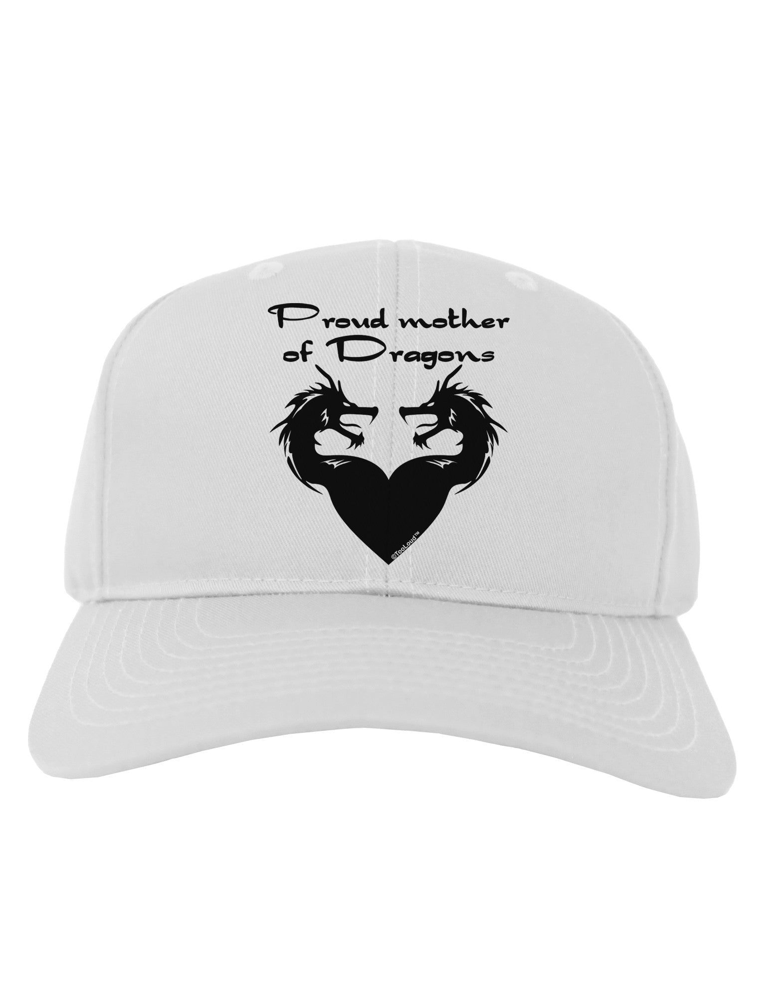 Proud Mother of Dragons Adult Baseball Cap Hat-Baseball Cap-TooLoud-White-One Size-Davson Sales