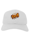 Onomatopoeia POW Adult Baseball Cap Hat-Baseball Cap-TooLoud-White-One Size-Davson Sales