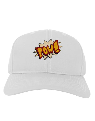 Onomatopoeia POW Adult Baseball Cap Hat-Baseball Cap-TooLoud-White-One Size-Davson Sales