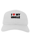 I Heart My Uncle Adult Baseball Cap Hat by TooLoud-Baseball Cap-TooLoud-White-One Size-Davson Sales
