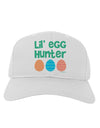 Lil' Egg Hunter - Easter - Green Adult Baseball Cap Hat by TooLoud-Baseball Cap-TooLoud-White-One Size-Davson Sales