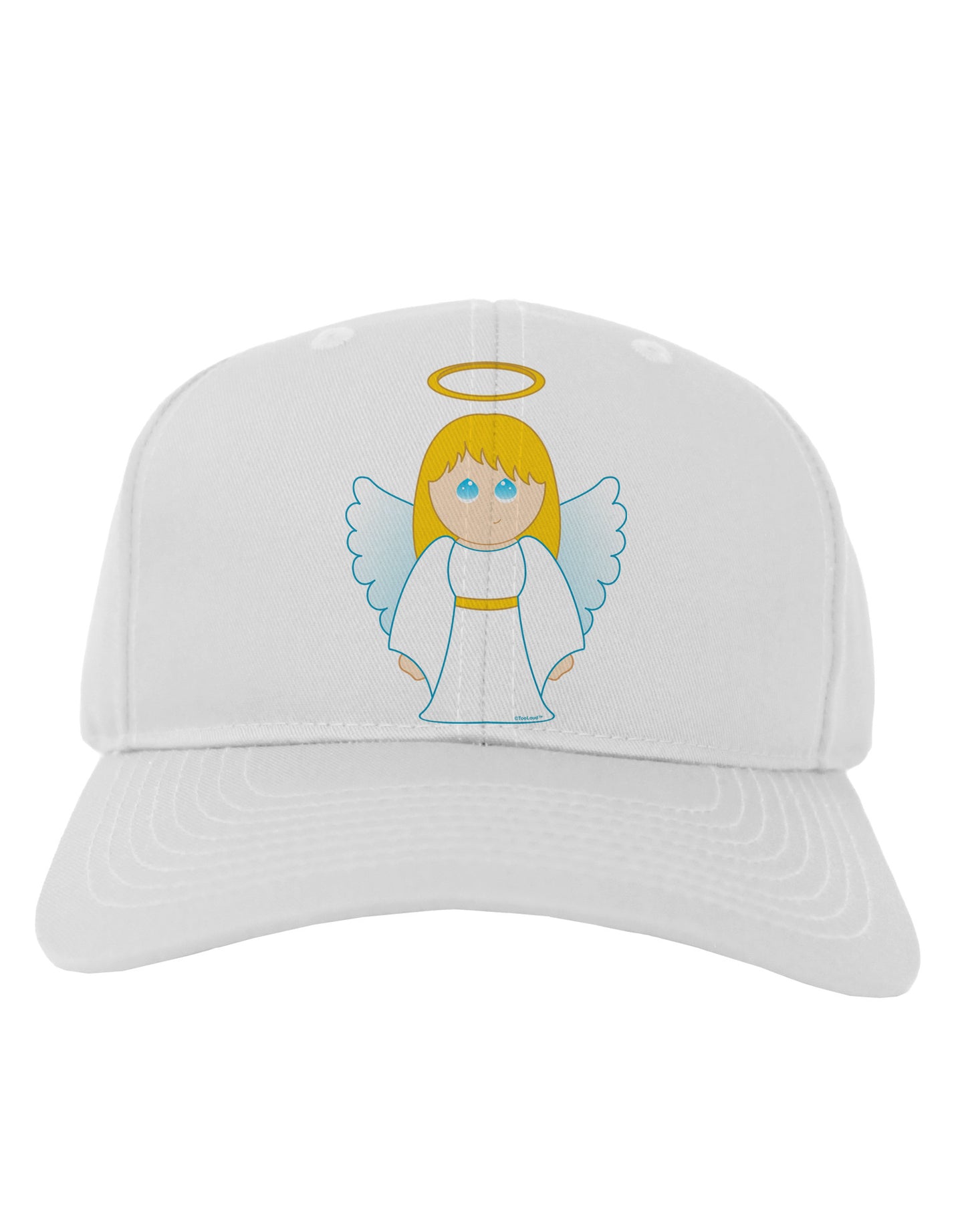 Cute Christmas Angel Girl Adult Baseball Cap Hat-Baseball Cap-TooLoud-White-One Size-Davson Sales