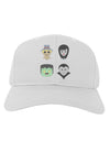 Four Lil Monsters - Halloween Design Adult Baseball Cap Hat-Baseball Cap-TooLoud-White-One Size-Davson Sales