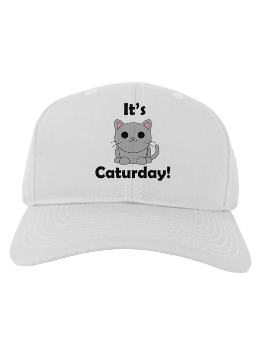 It's Caturday Cute Cat Design Adult Baseball Cap Hat by TooLoud-Baseball Cap-TooLoud-White-One Size-Davson Sales