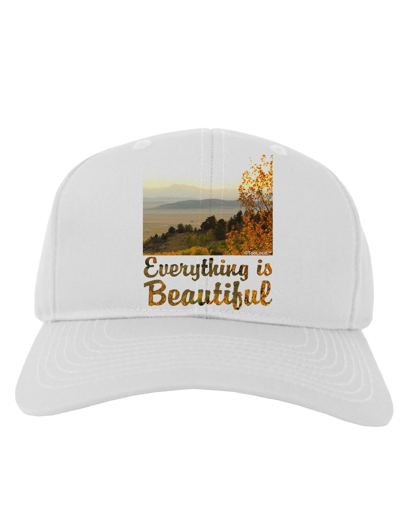 Everything is Beautiful - Sunrise Adult Baseball Cap Hat by-Baseball Cap-TooLoud-White-One Size-Davson Sales