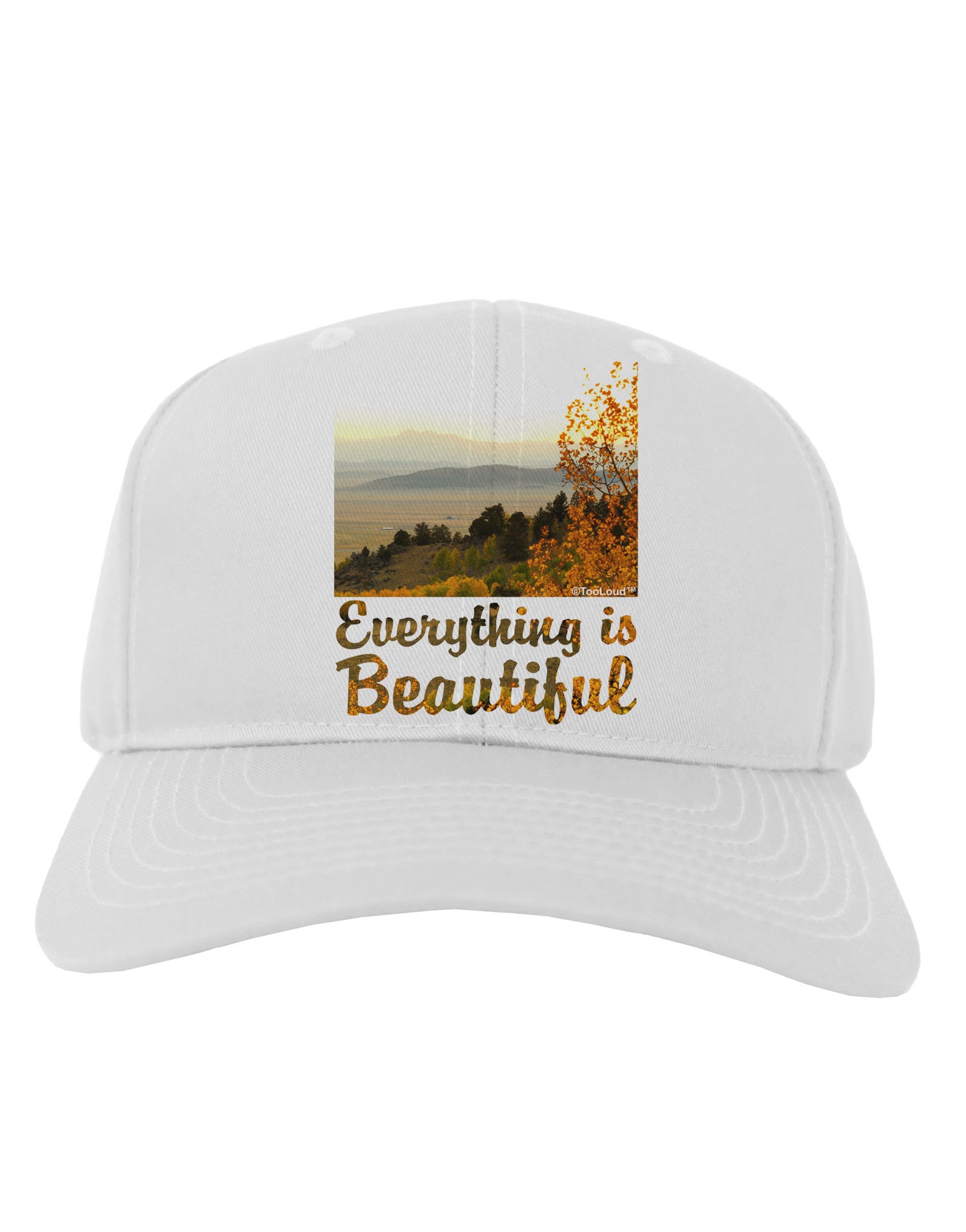 Everything is Beautiful - Sunrise Adult Baseball Cap Hat by-Baseball Cap-TooLoud-White-One Size-Davson Sales