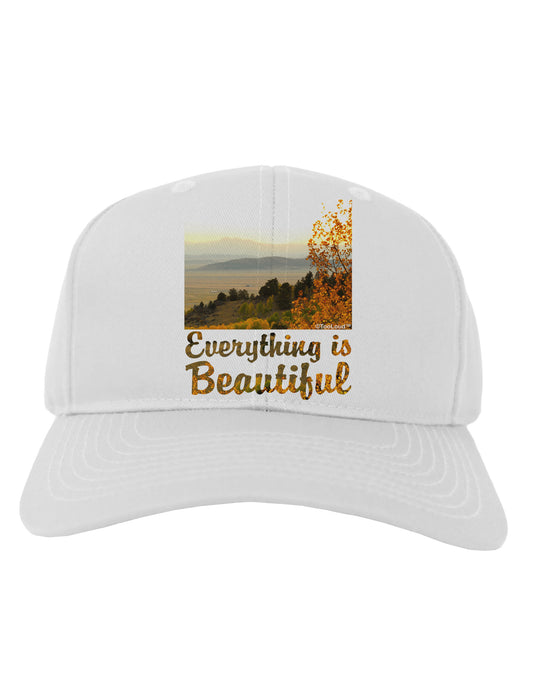 Everything is Beautiful - Sunrise Adult Baseball Cap Hat by-Baseball Cap-TooLoud-White-One Size-Davson Sales