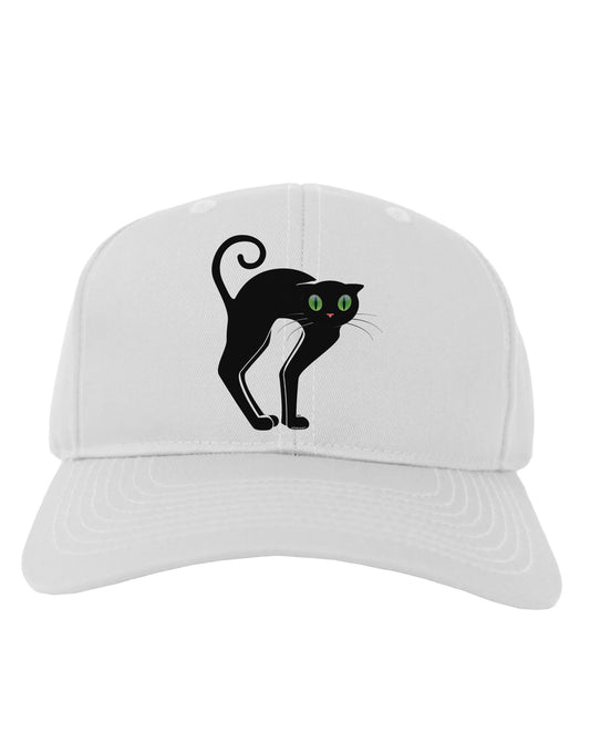 Cute Arched Black Cat Halloween Adult Baseball Cap Hat-Baseball Cap-TooLoud-White-One Size-Davson Sales