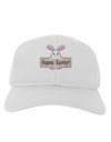 Cute Bunny - Happy Easter Adult Baseball Cap Hat by TooLoud