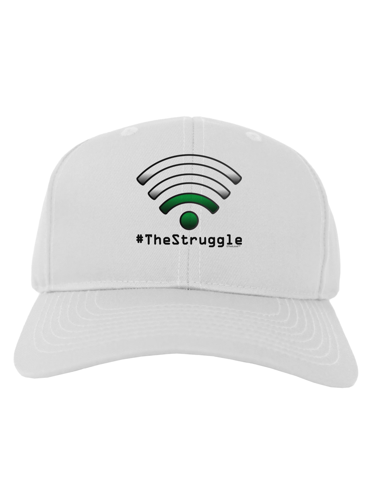 The Struggle - Low Wifi Adult Baseball Cap Hat-Baseball Cap-TooLoud-White-One Size-Davson Sales