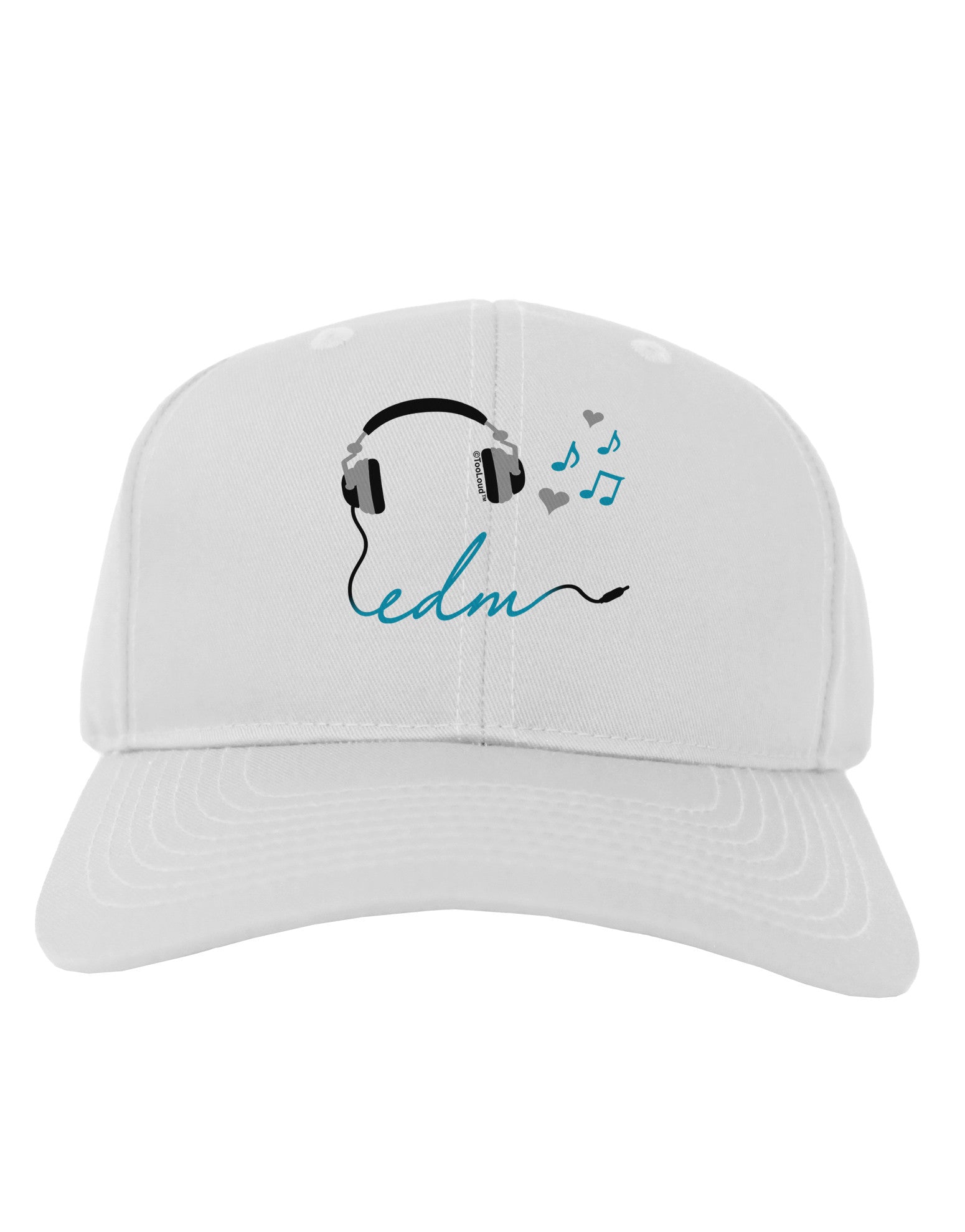 EDM Cord Blue Adult Baseball Cap Hat-Baseball Cap-TooLoud-White-One Size-Davson Sales