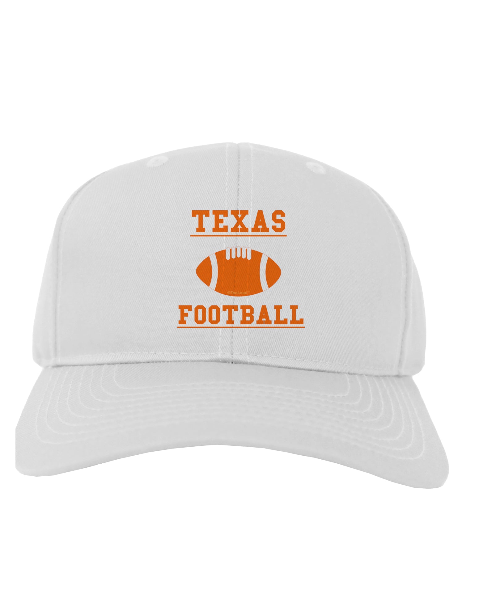 Texas Football Adult Baseball Cap Hat by TooLoud-Baseball Cap-TooLoud-White-One Size-Davson Sales