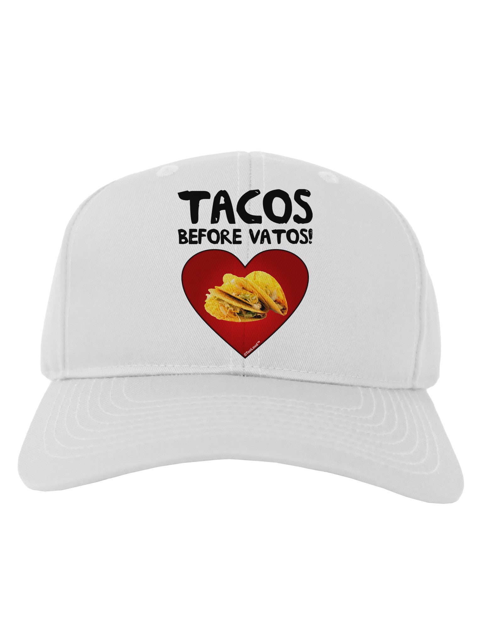 Tacos before Vatos Adult Baseball Cap Hat-Baseball Cap-TooLoud-White-One Size-Davson Sales