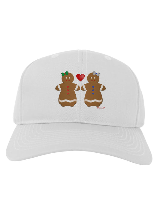 Gingerbread Woman Couple Adult Baseball Cap Hat by TooLoud-Baseball Cap-TooLoud-White-One Size-Davson Sales
