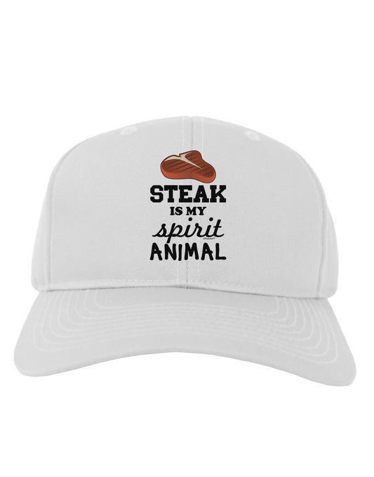 Steak Is My Spirit Animal Adult Baseball Cap Hat-Baseball Cap-TooLoud-White-One Size-Davson Sales