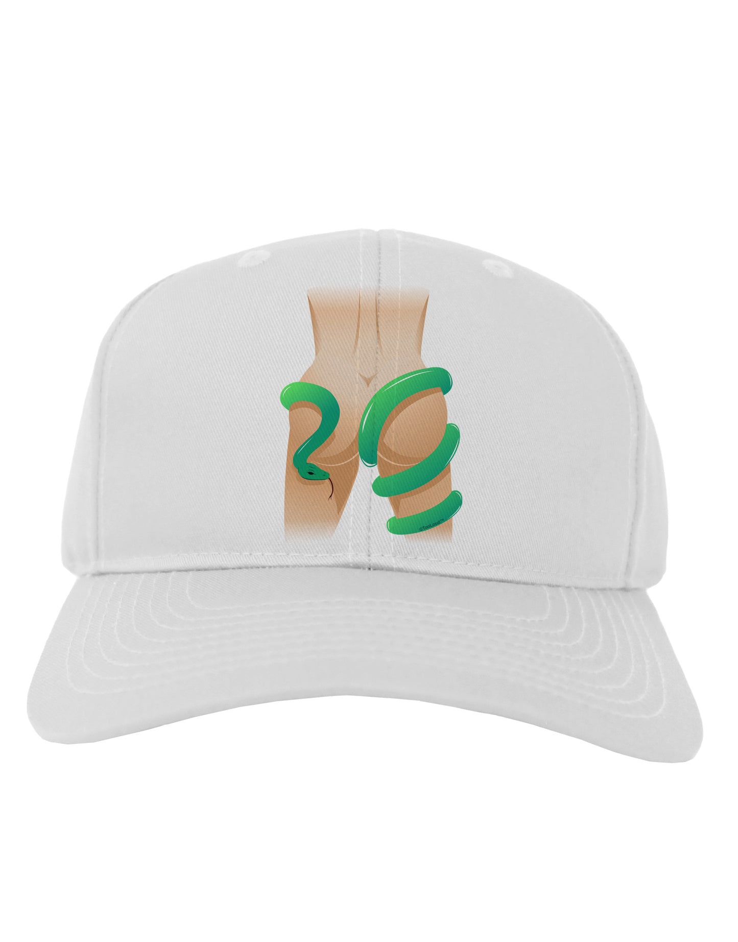 Lady Anaconda Design Medium Adult Baseball Cap Hat-Baseball Cap-TooLoud-White-One Size-Davson Sales