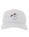 Snowman with Scarf Design Adult Baseball Cap Hat-Baseball Cap-TooLoud-White-One Size-Davson Sales