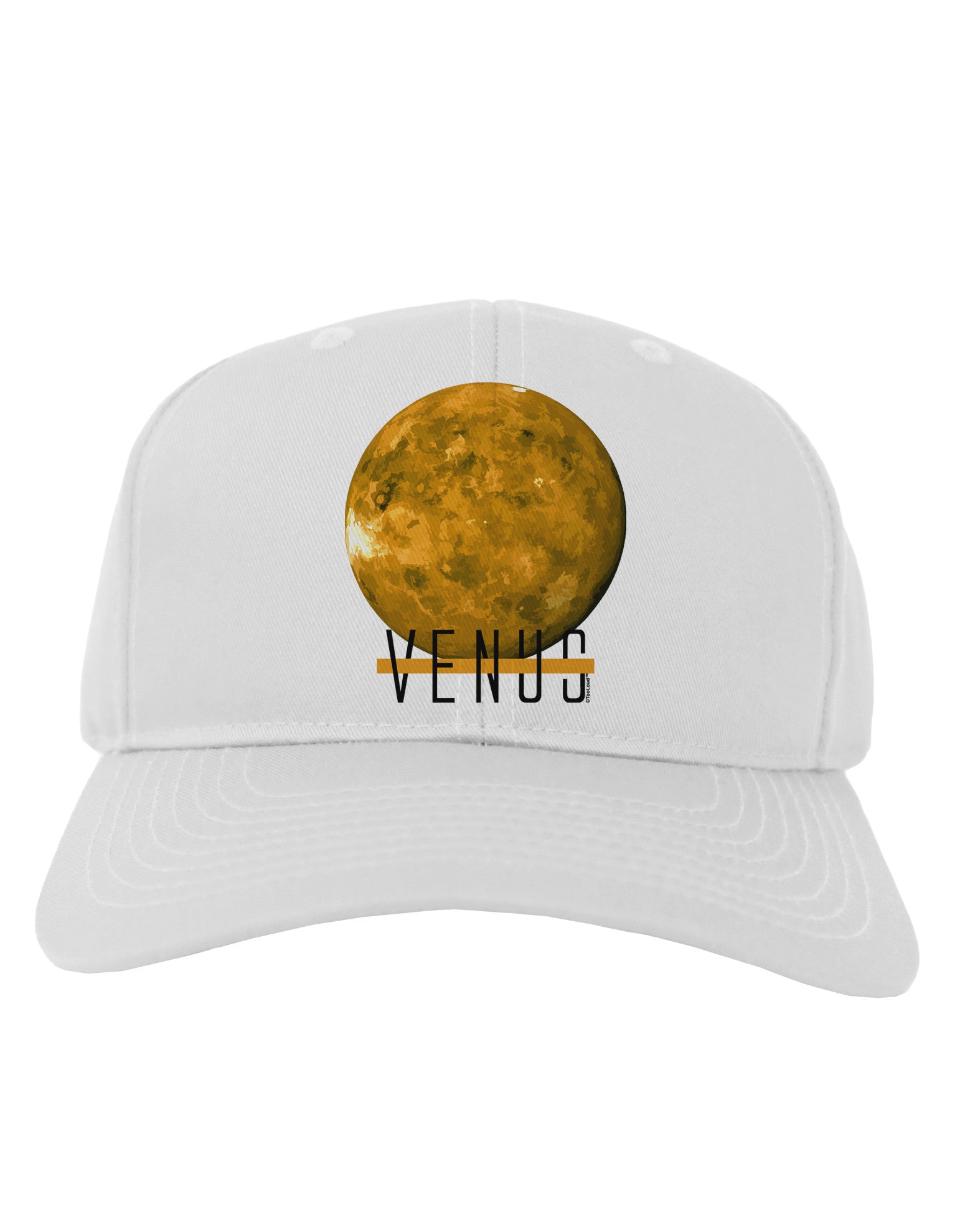 Planet Venus Text Adult Baseball Cap Hat-Baseball Cap-TooLoud-White-One Size-Davson Sales