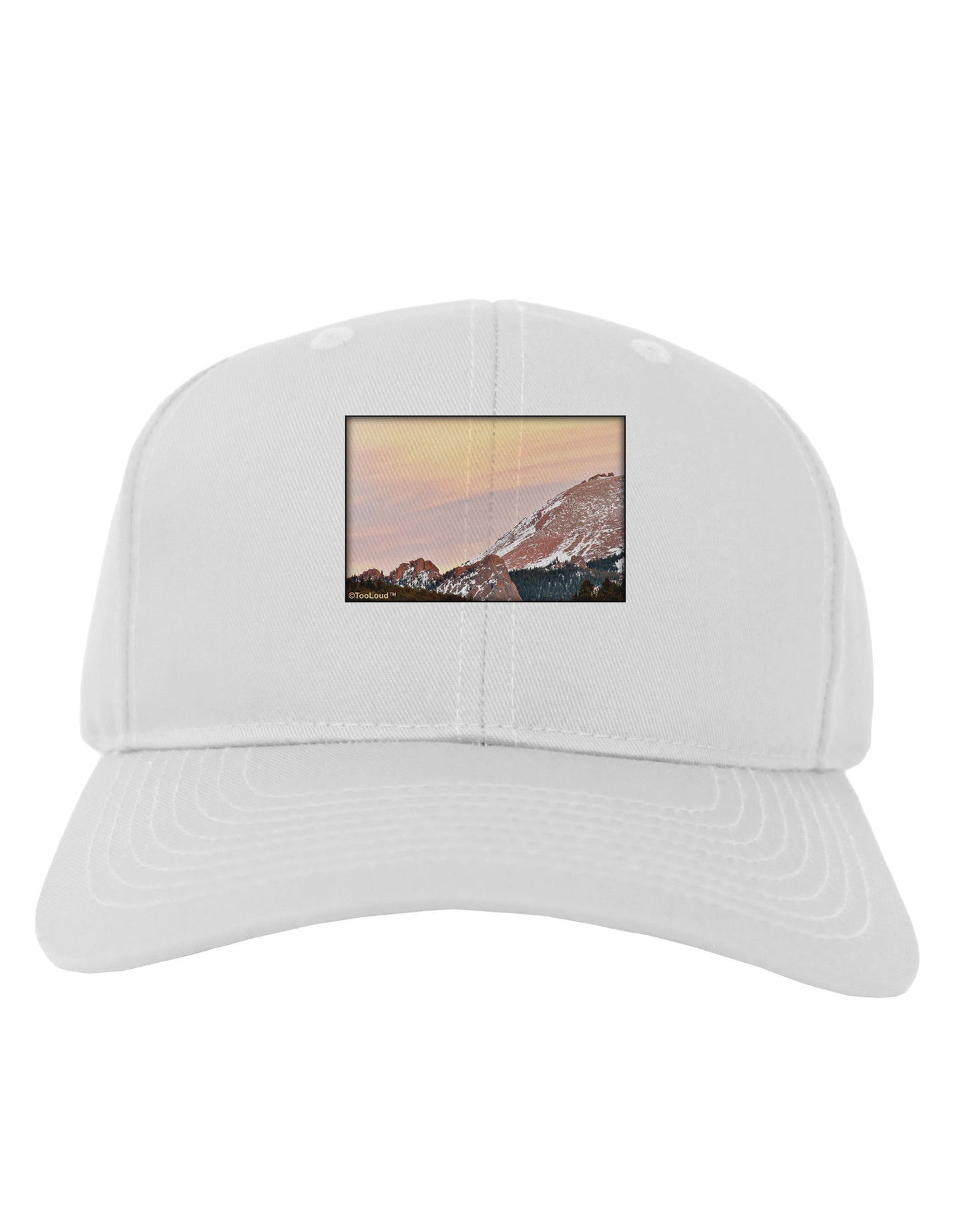 CO Sunset Cliffs Adult Baseball Cap Hat-Baseball Cap-TooLoud-White-One Size-Davson Sales