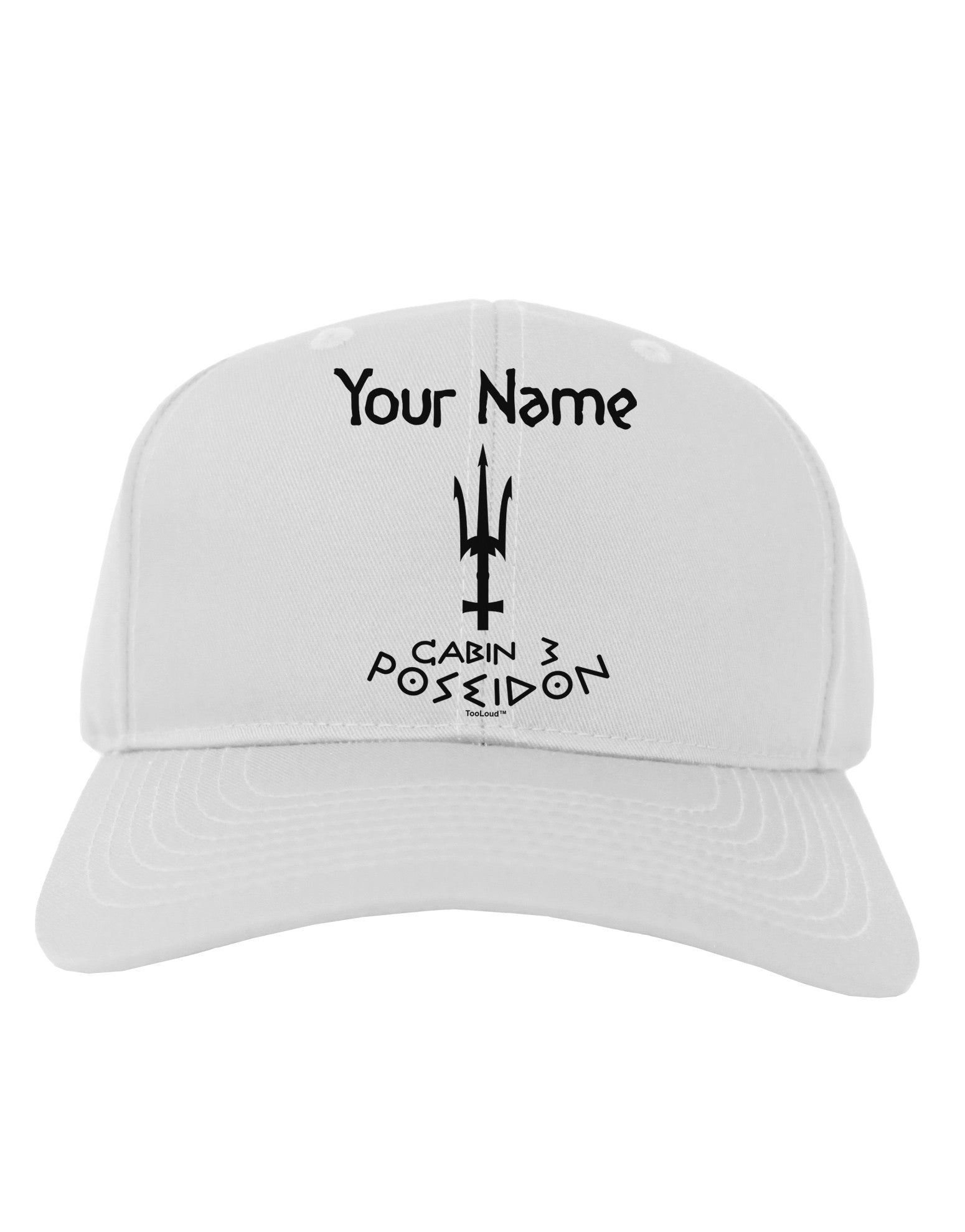 Personalized Cabin 3 Poseidon Adult Baseball Cap Hat-Baseball Cap-TooLoud-White-One Size-Davson Sales