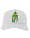 Matching Christmas Design - Elf Family - Papa Elf Adult Baseball Cap Hat-Baseball Cap-TooLoud-White-One Size-Davson Sales