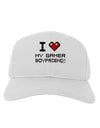 I Heart My Gamer Boyfriend Adult Baseball Cap Hat-Baseball Cap-TooLoud-White-One Size-Davson Sales