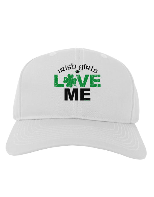 Irish Girls Love Me Adult Baseball Cap Hat-Baseball Cap-TooLoud-White-One Size-Davson Sales