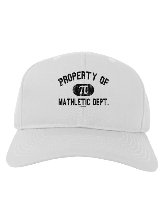 Mathletic Department Distressed Adult Baseball Cap Hat by TooLoud-Baseball Cap-TooLoud-White-One Size-Davson Sales