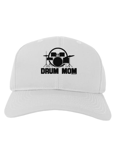 Drum Mom - Mother's Day Design Adult Baseball Cap Hat-Baseball Cap-TooLoud-White-One Size-Davson Sales