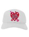 Be My Valentine Romantic Hearts Adult Baseball Cap Hat-Baseball Cap-TooLoud-White-One Size-Davson Sales